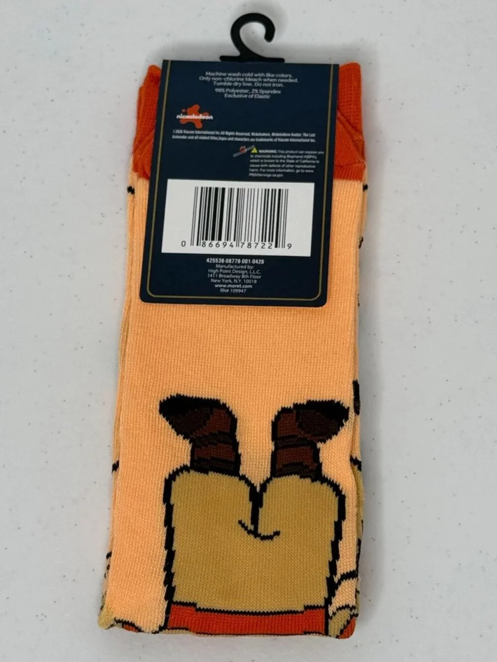 Avatar The Last Airbender Aang Crew Socks NWT